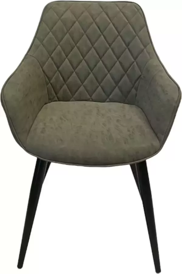 MeubelAsia MA05 Chic Eetkamerstoel Chic Army green stoelen eetkamerstoelen set van 2 stoelen eetkamer stoelen met armleuning stoelen industrieel stoelen Army green Army green (Prijs voor 2 stuks)