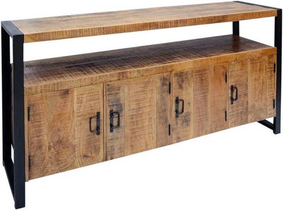 Meubelbaas Dressoir Britt 3-4 Deuren Mangohout NIEUW - Foto 3