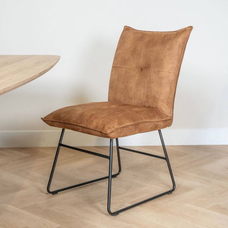 Wildeboer & van der Weide Eetkamerstoel Ivo Clyde Cognac