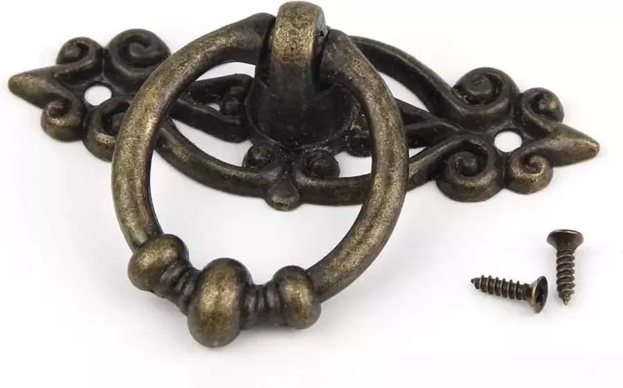 Hoexs Kastknoppen Meubelknop Greep koper inclusief schroeven 6.5cm Meubelhandvat Landelijke Industriële Keukengreep Kastknop Hand Grepen Knop Robuust Deurgreep Staal Metaal Strak Meubelbeslag | Handvat Greep Schuifdeurgreep