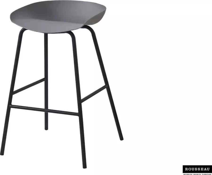 Meubeldiscounter Barstoel Barkruk Counterstoel Anna Grijs Set van 4