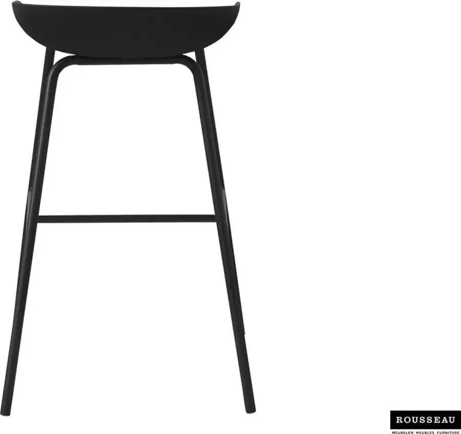 Meubeldiscounter Barstoel Barkruk Counterstoel Anna Zwart Set van 4