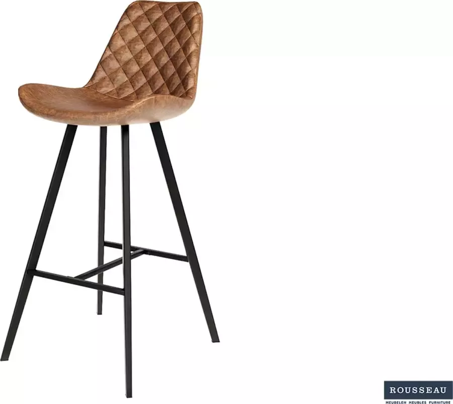 Meubeldiscounter BARSTOEL PALMAS PU COGNAC SET VAN 2