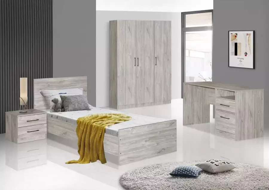 Meubeldiscounter Kledingkast opbergkast kleerkast 3 deurs 120cm Ed