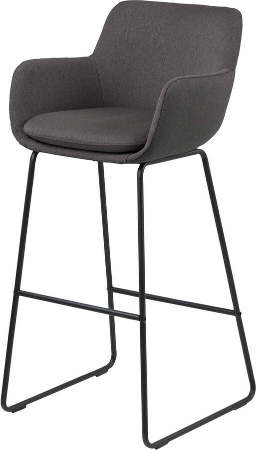 Bendt Barkruk Svend met armleuning (zithoogte 76cm) donkergrijs - Foto 3