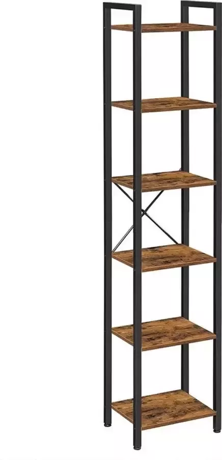 meubelexpert Boekenkast Opbergkast Opbergrek Ladderrek Staande plank Kantoorplank Studeerkamer Bureau Slaapkamer Living Salon Woonkamer Zwart-bruin