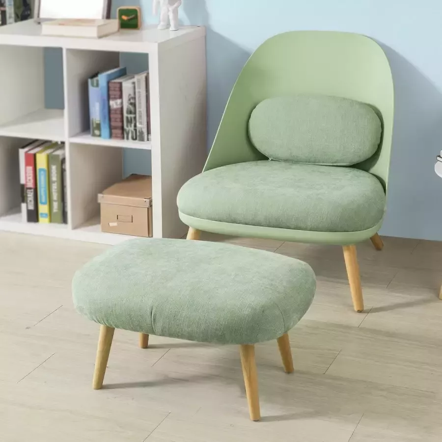 Meubelexpert Relaxfauteuil Relaxstoel Stoel Fauteuil Voetenbank Living Salon Woonkamer Bureau Groen
