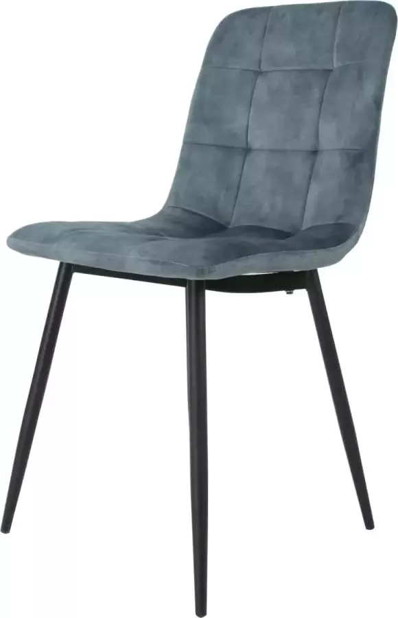 Meubelgoedkoop Velvet eetkamerstoel Blauw Los Angeles eetkamerstoel velvet stoel