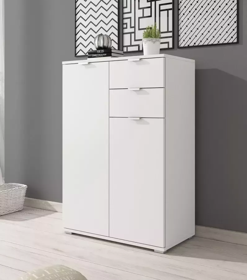 Meubella Dressoir Adita 2 Wit 71 cm Kast - Foto 2