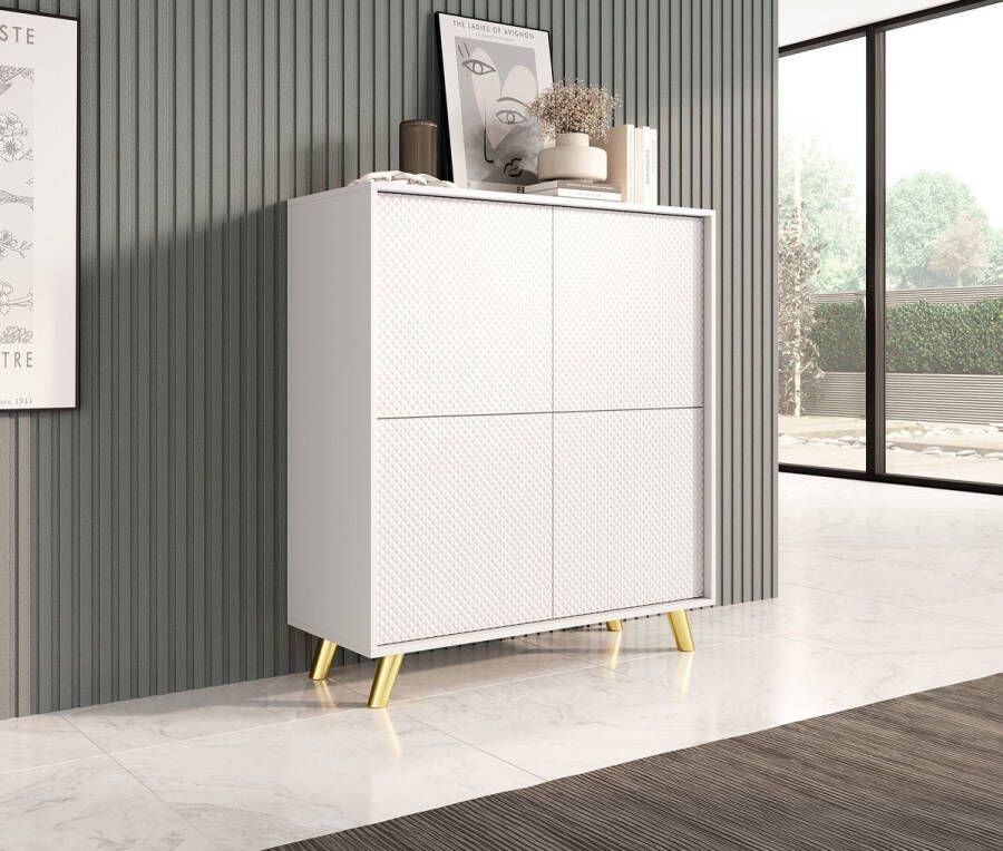 Meubella Dressoir Adriano Wit 100 cm - Foto 2