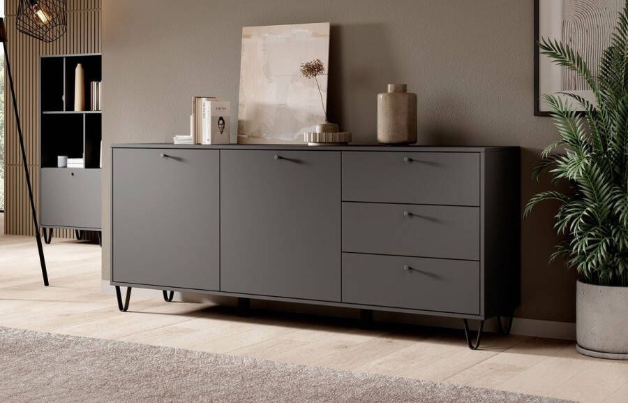 Meubella Dressoir Apula Antraciet 183 cm - Foto 2