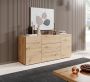 MEUBELLA Dressoir Asilento Eiken 140 cm - Thumbnail 1