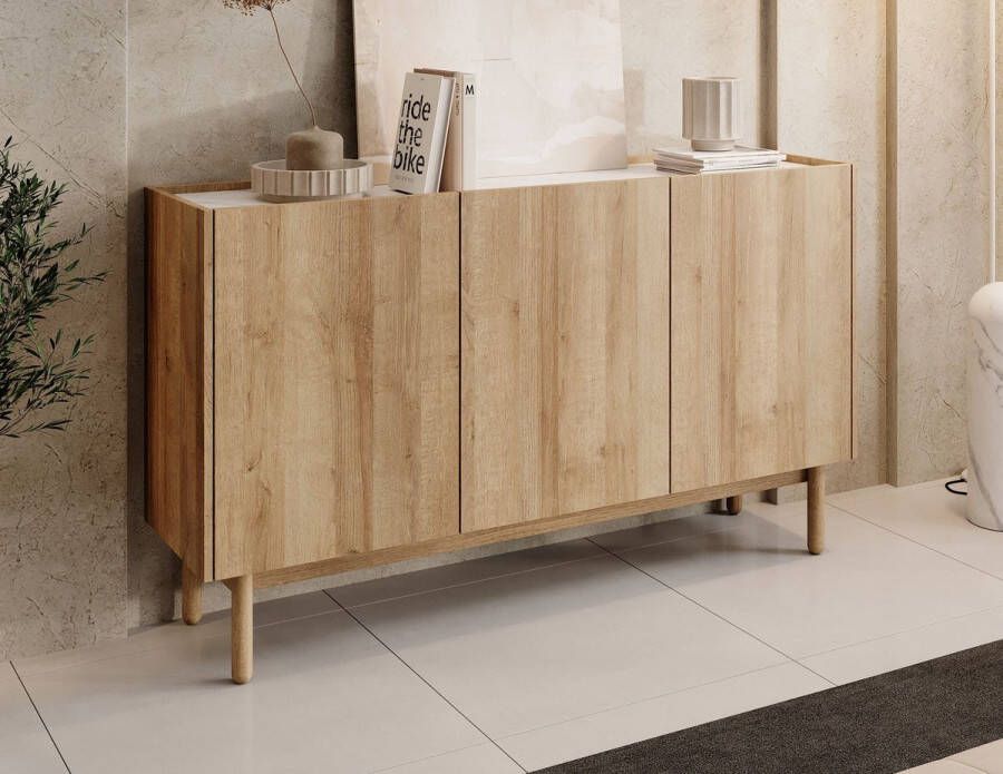 Meubella Dressoir Cayenne Eiken 144 cm Hoog - Foto 2