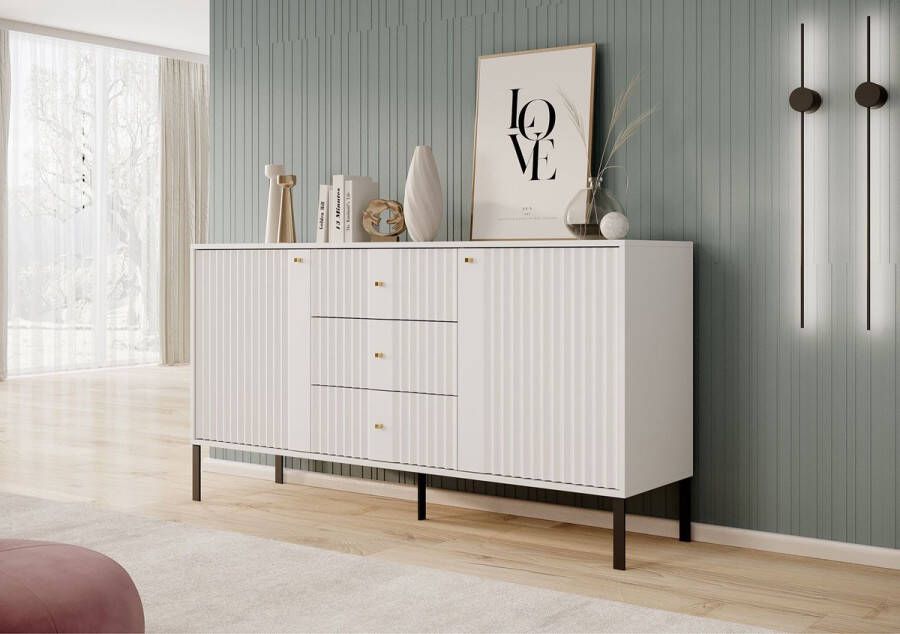 Meubella Dressoir Kaylan Wit 155 cm - Foto 2