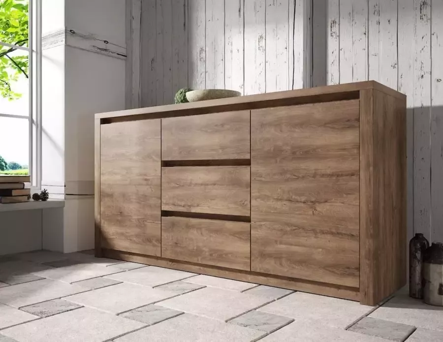 Meubella Dressoir Monaco Eiken 140 cm - Foto 2