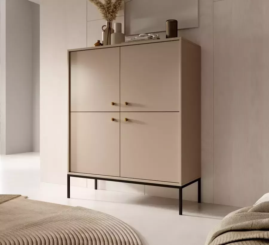 Meubella Dressoir Moreno Beige 104 cm Hoog - Foto 2