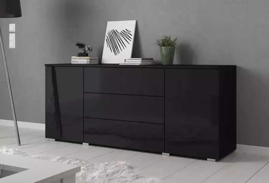 Meubella Dressoir Pure Zwart 150 cm - Foto 2