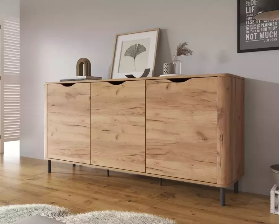 Meubella Dressoir Sann Eiken 163 cm