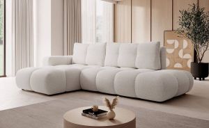 MEUBELLA Hoekbank Sabio Beige Stof Links