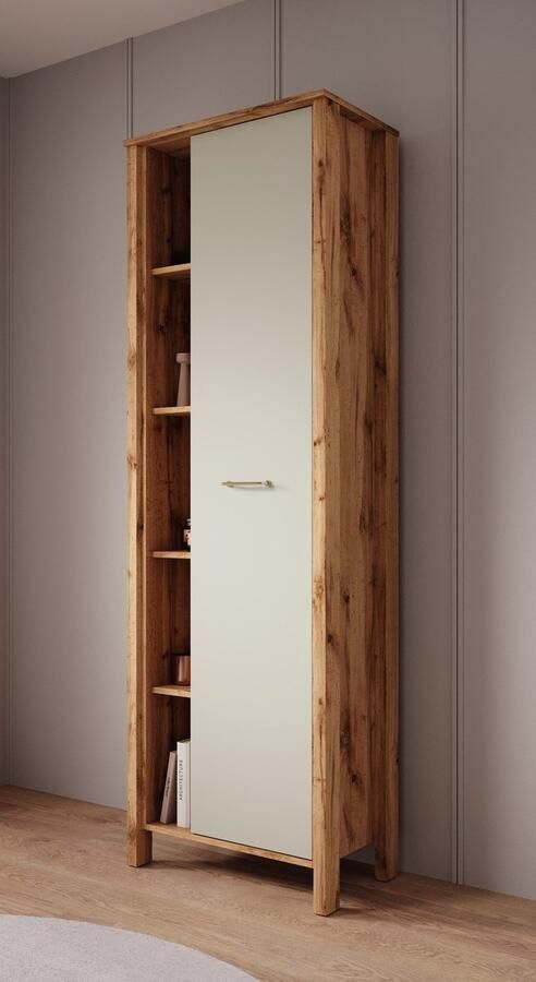 MEUBELLA Boekenkast Isaac 2 Beige 66 cm