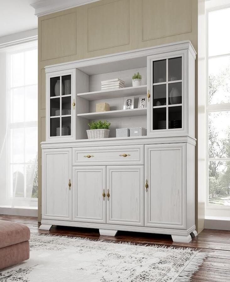 MEUBELLA Buffetkast Kresto Wit eiken 168 cm