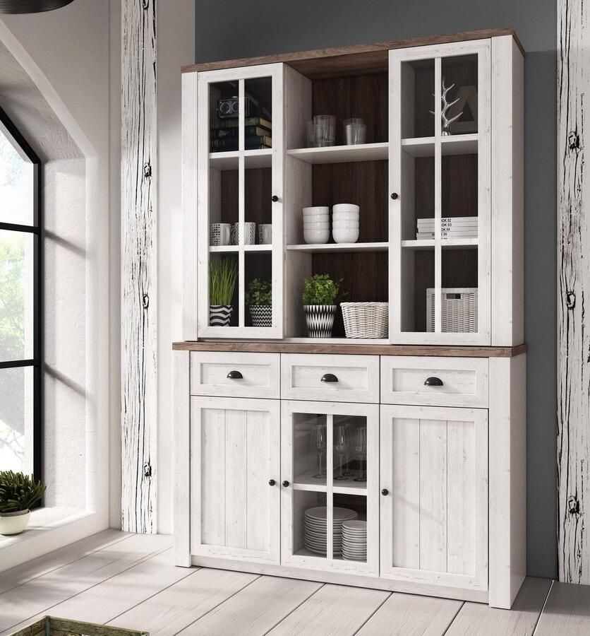 MEUBELLA Buffetkast Parello 6 Wit Eiken 130 cm - Foto 2