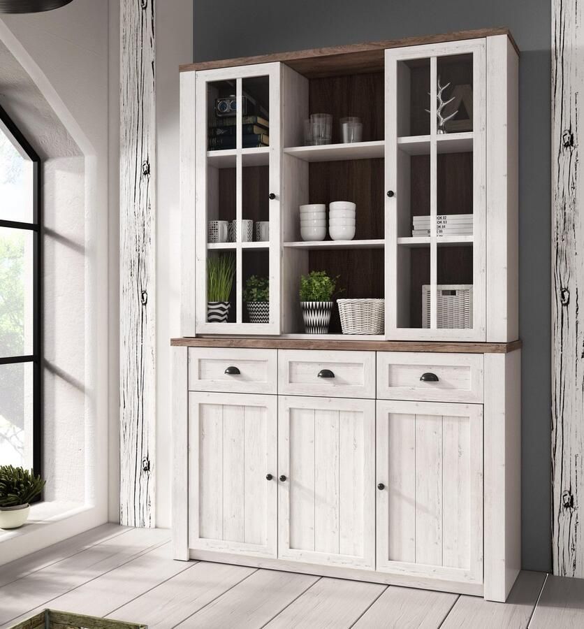 MEUBELLA Buffetkast Parello 7 Wit Eiken 130 cm - Foto 2