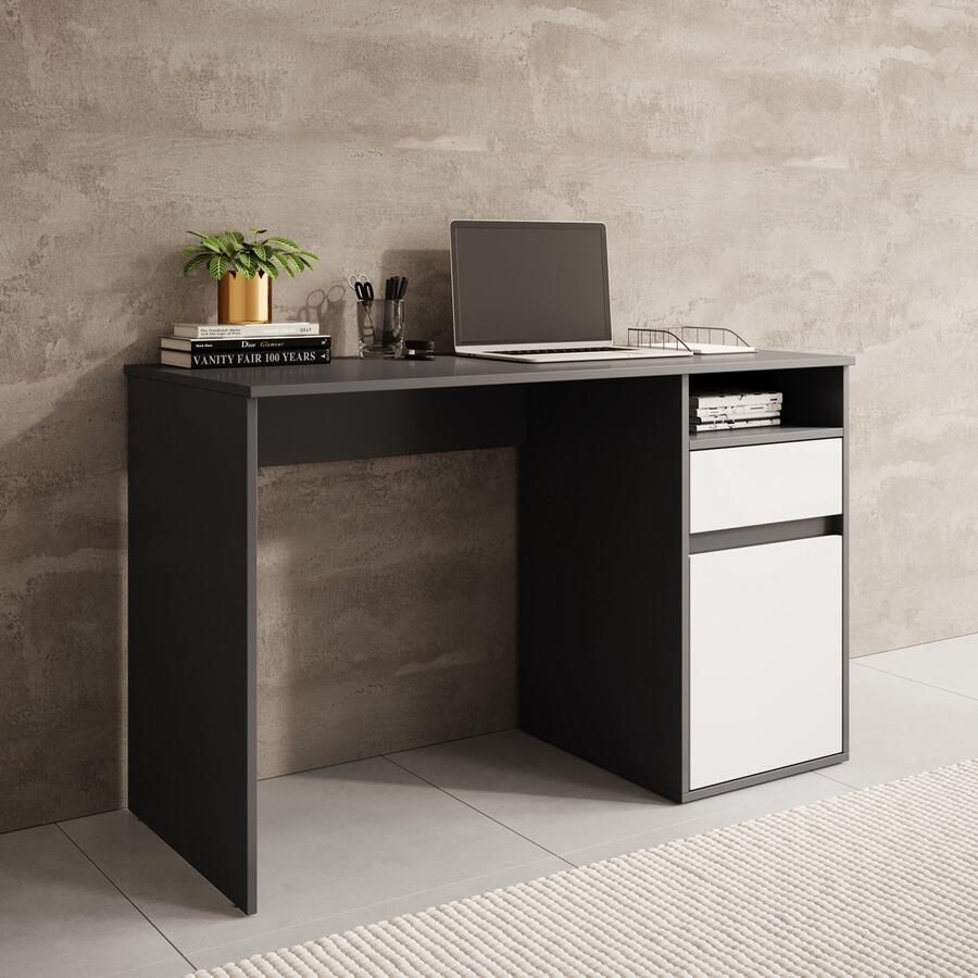 MEUBELLA Bureau Babot Grijs 120 cm ACTIE