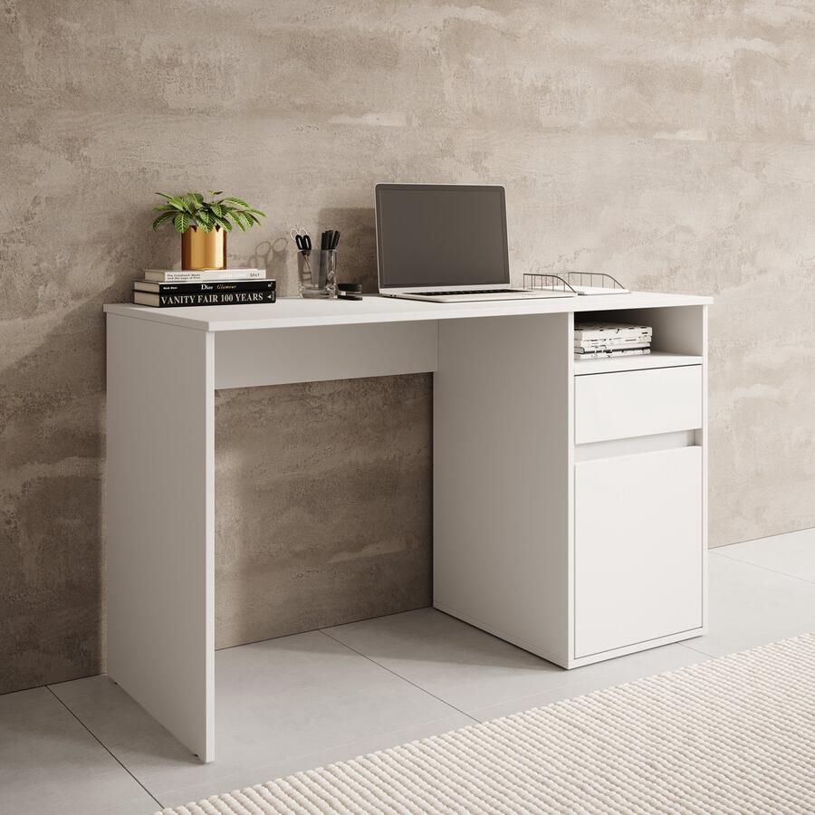 MEUBELLA Bureau Babot Wit 1 120 cm