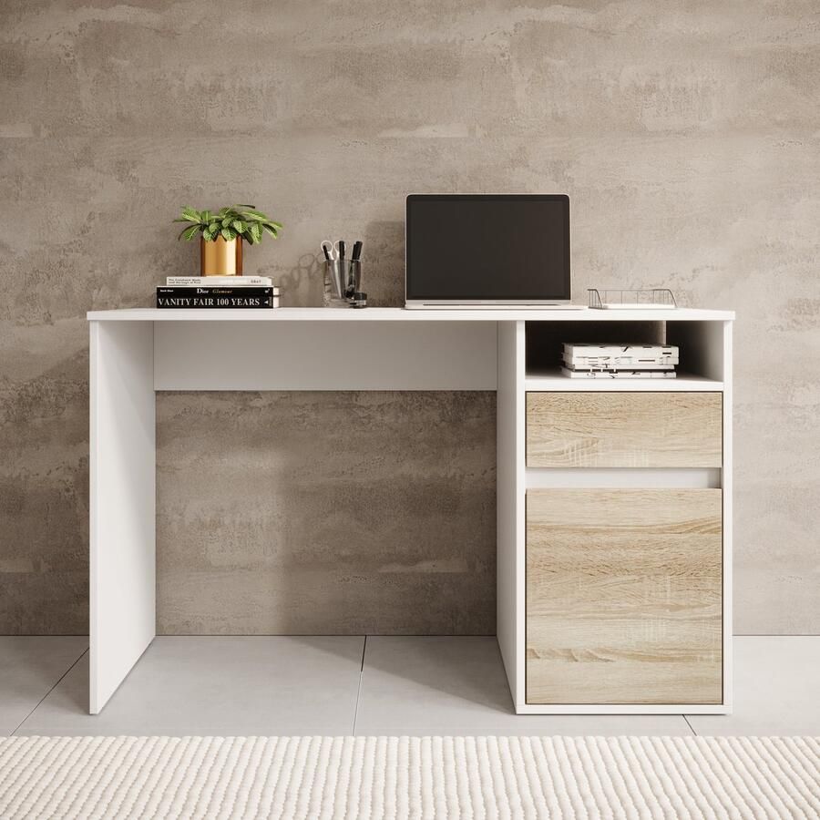 Meubella Bureau Babot Wit 2 120 cm - Foto 2