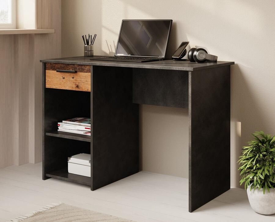 MEUBELLA Bureau Bellini Grijs 110 cm