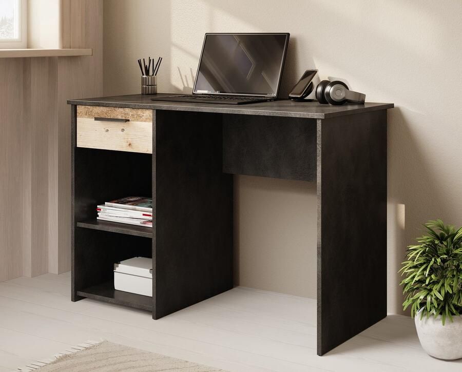 MEUBELLA Bureau Bellini Grijs 2 110 cm