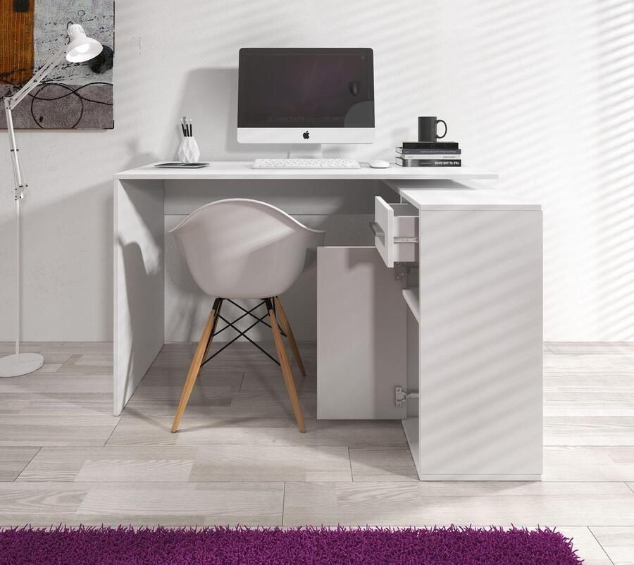 MEUBELLA Bureau Jason Wit 120 cm - Foto 2