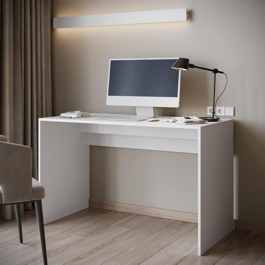 MEUBELLA Bureau Nyon Wit 120 cm