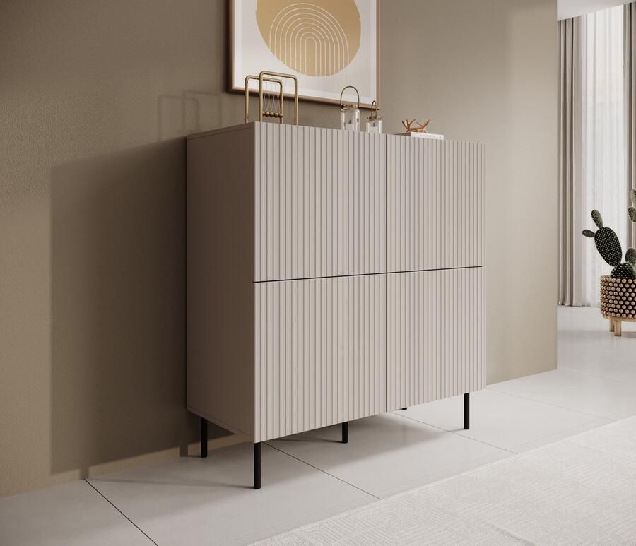 MEUBELLA Dressoir Alex Beige 101 cm