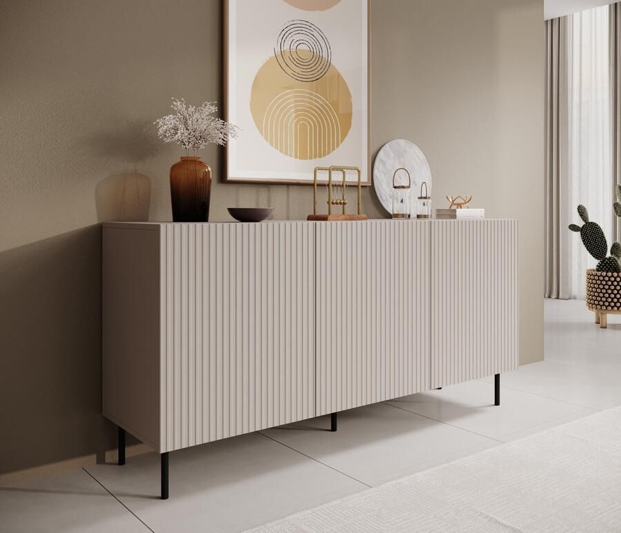 Meubella Dressoir Alex Beige 156 cm