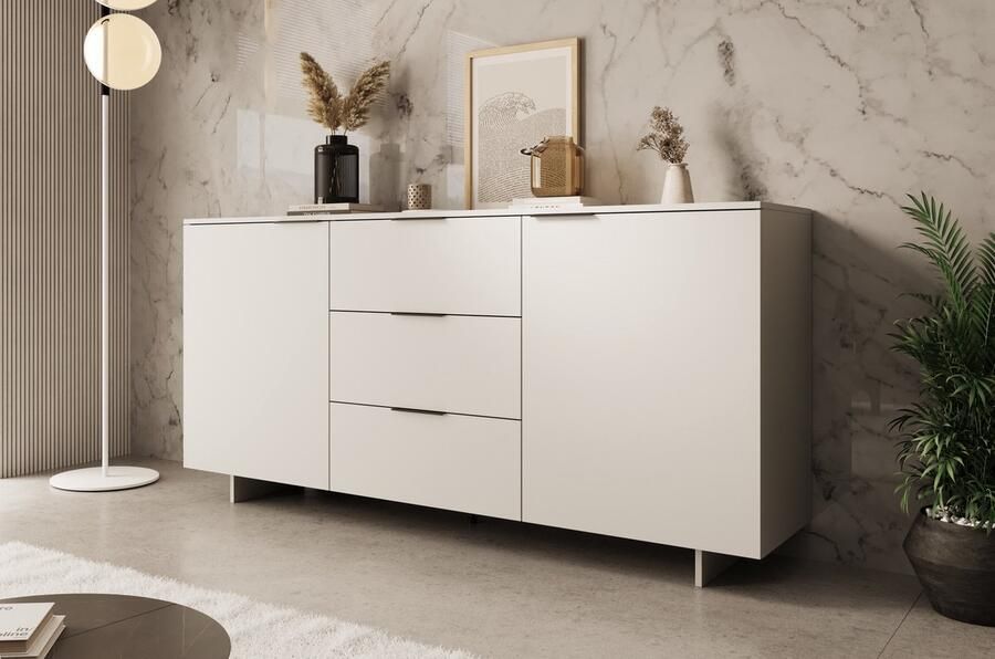 MEUBELLA Dressoir Ankara Beige 180 cm Met lades