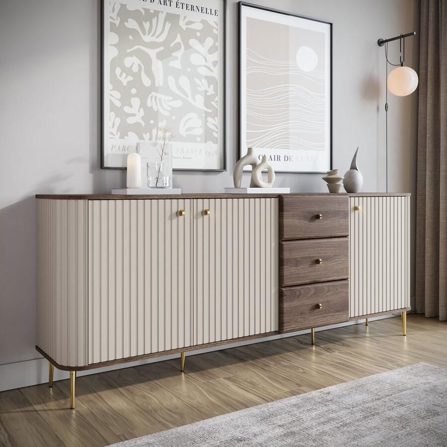 MEUBELLA Dressoir Concorde Beige 200 cm
