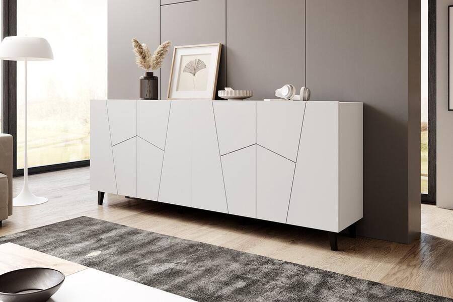 MEUBELLA Dressoir Ezer Wit 200 cm