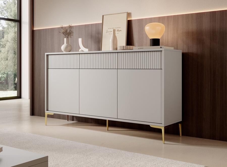 MEUBELLA Dressoir Five Beige 152 cm