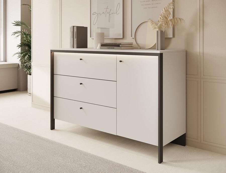 MEUBELLA Dressoir Genesis Grijs 136 cm