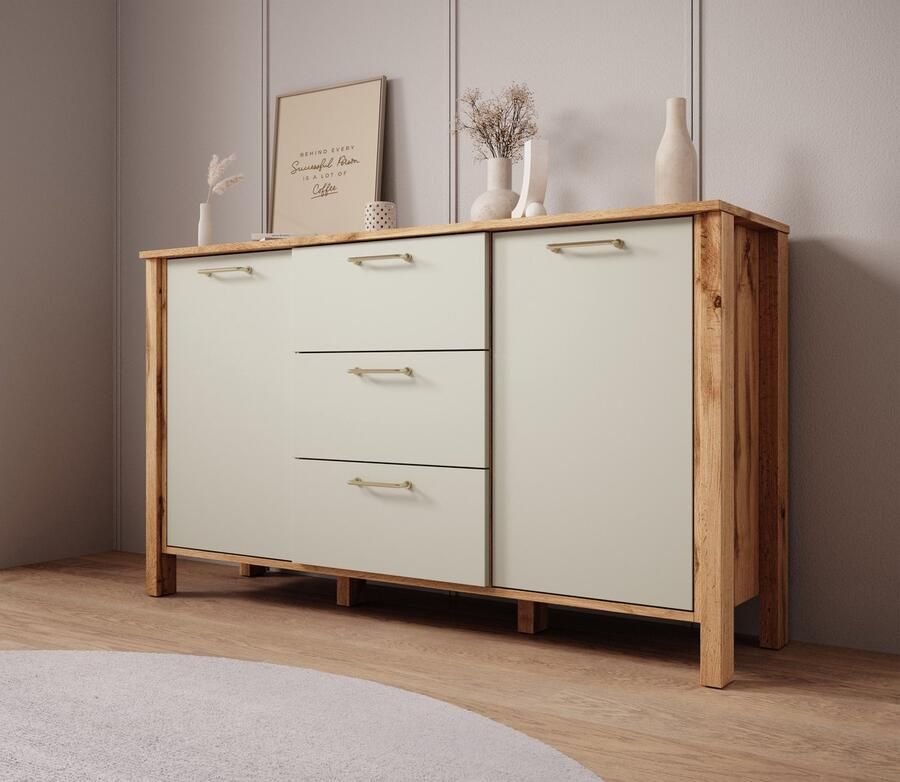 MEUBELLA Dressoir Isaac Beige 138 cm