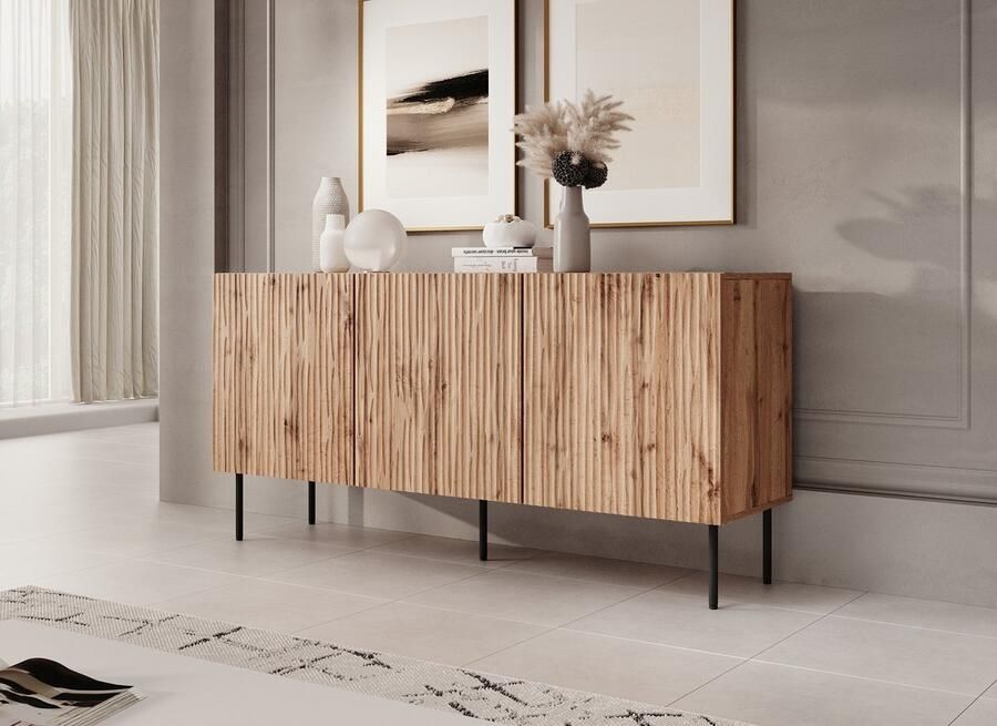 MEUBELLA Dressoir June Eiken 152 cm