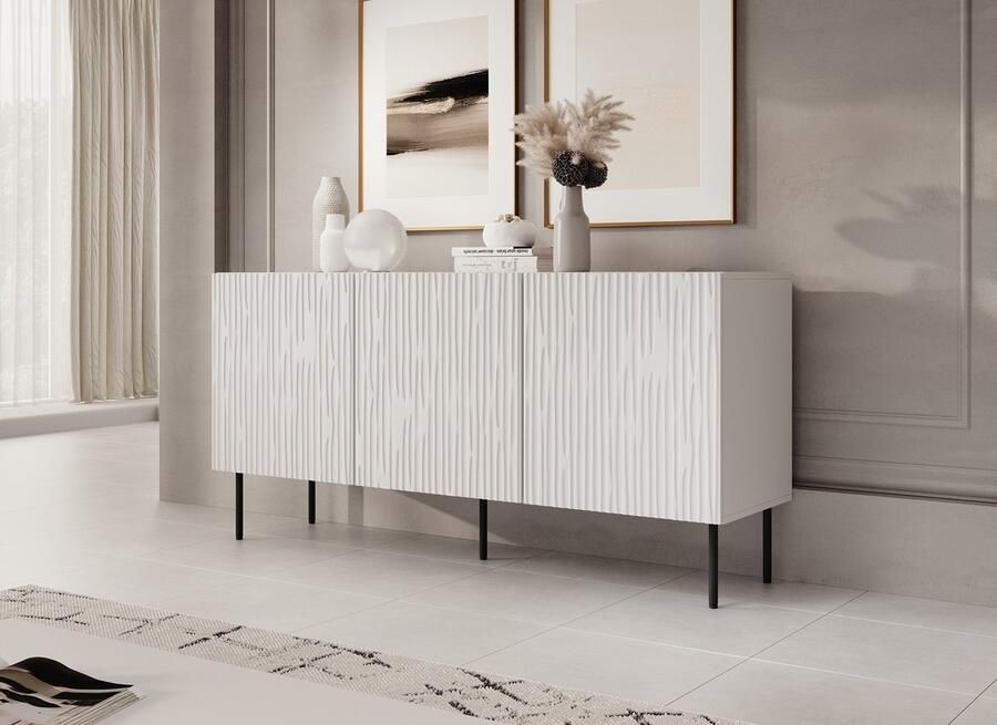 MEUBELLA Dressoir June Wit 152 cm