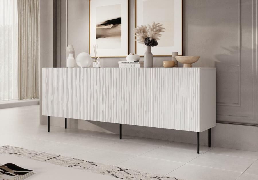 MEUBELLA Dressoir June Wit 190 cm