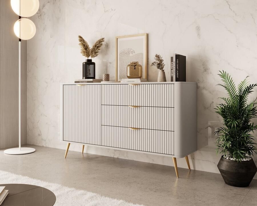 MEUBELLA Dressoir Lima Beige 138 cm