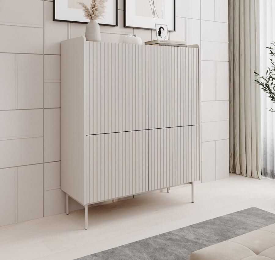 MEUBELLA Dressoir Livako Beige 103 cm