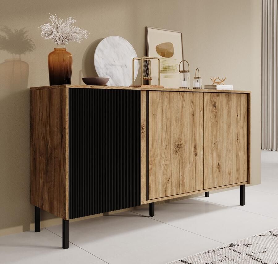 MEUBELLA Dressoir Margareth Eiken 145 cm