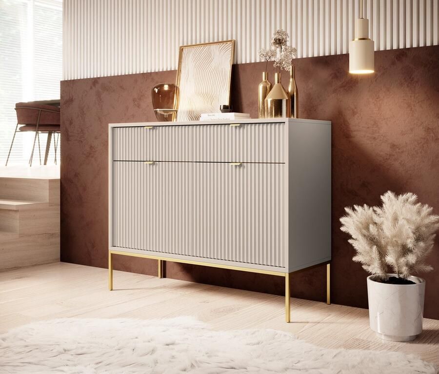 MEUBELLA Dressoir Navil 2 Beige 104 cm