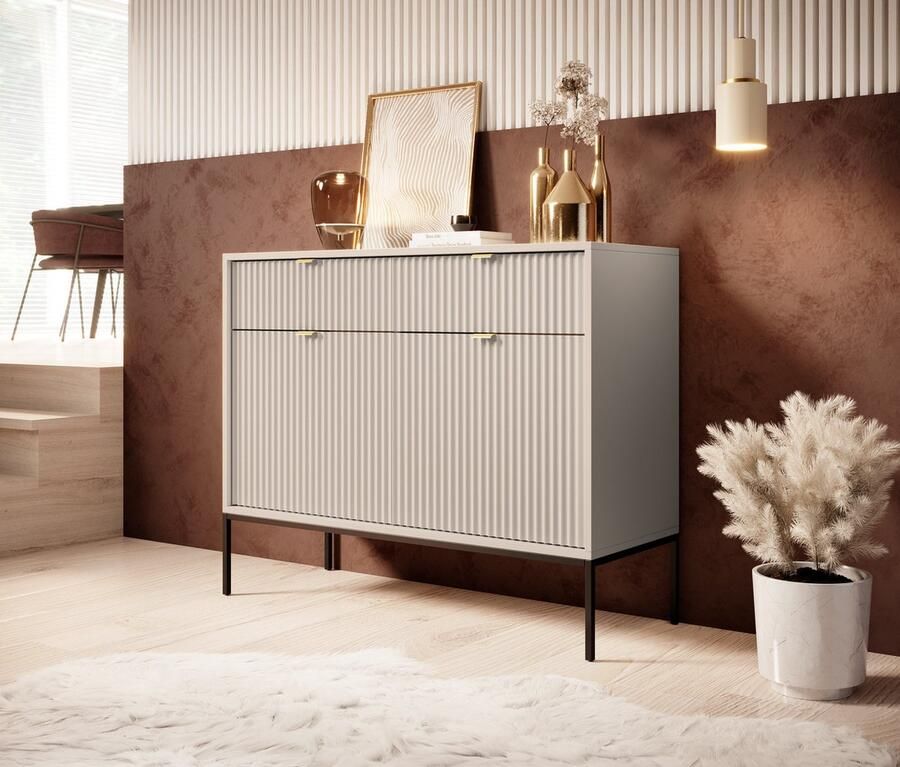 MEUBELLA Dressoir Navil Beige 104 cm